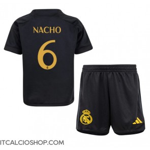 Real Madrid Nacho #6 Terza Maglia Bambino 2023-24 Manica Corta (+ Pantaloni corti)